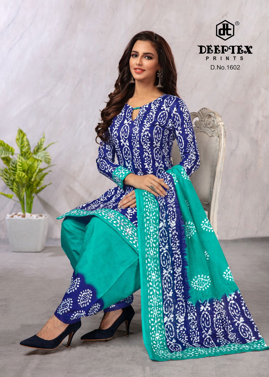 Deeptex Batik Plus 16 Cotton Printed regular Wear Dress Material Collection
